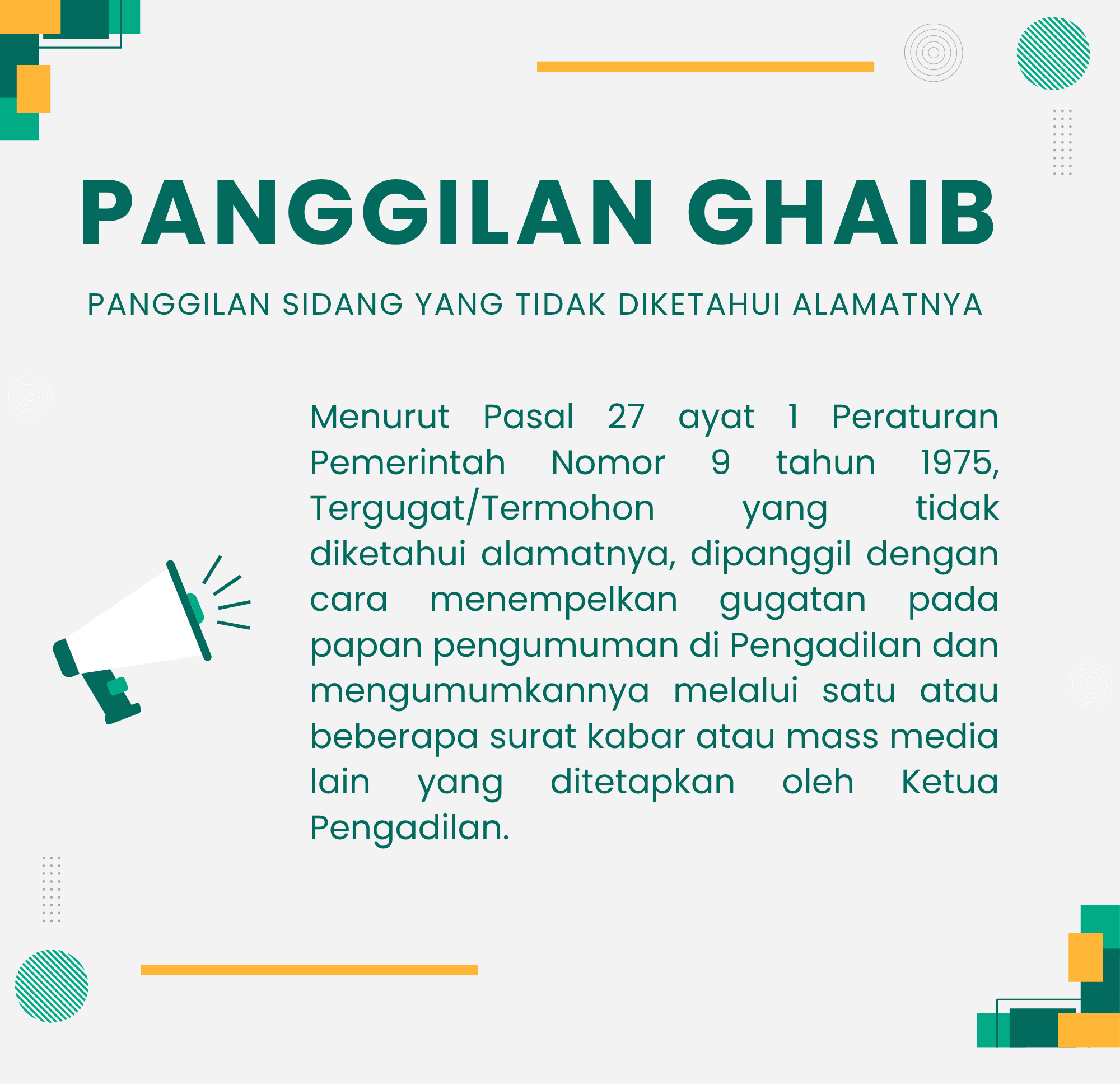 Banner Panggilan Ghoib