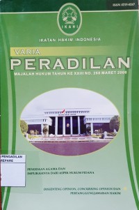 VARIA PERADILAN MAJALAH HUKUM TAHUN XXIII NO 268 MARET 2008