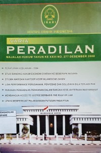 VARIA PERADILAN MAJALAH HUKUM TAHUN XXIII NO 277 DESEMBER 2008
