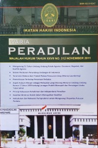 VARIA PERADILAN MAJALAH HUKUM TAHUN XXVII NO 312 NOVEMBER 2011