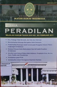 VARIA PERADILAN MAJALAH HUKUM TAHUN XXVI NO 303 FEBRUARI 2011