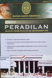 VARIA PERADILAN MAJALAH HUKUM TAHUN XXV NO 289 DESEMBER 2009