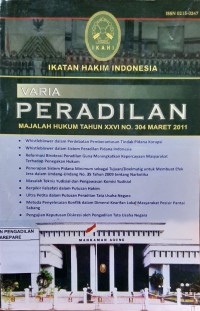 Image of VARIA PERADILAN MAJALAH HUKUM TAHUN XXVI NO 304 MARET 2011