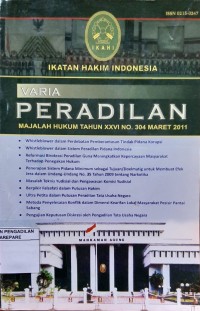 VARIA PERADILAN MAJALAH HUKUM TAHUN XXVI NO 304 MARET 2011